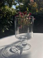 Glazen Vaas met voetstuk, Ophalen, Gebruikt, Overige kleuren, Glas