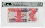 Ghana 5 Cedis 1980 Unc PMG 65 EPQ, Postzegels en Munten, Bankbiljetten | Afrika, Ophalen of Verzenden, Overige landen, Los biljet