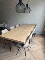 Boomstam tafel met spin poot 240 cm, Huis en Inrichting, Ophalen, 200 cm of meer, 50 tot 100 cm, Zo goed als nieuw
