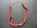 Ketting voor meisjes met kleine, houten kraaltjes (0177), Ophalen of Verzenden, Gebruikt, Versiering, Geboorte of Huwelijk