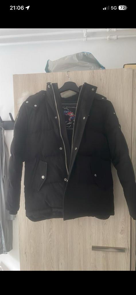 Moose knucklers winterjas 9-12jaar Origineel, Kleding | Heren, Jassen | Winter, Zo goed als nieuw, Zwart, Ophalen of Verzenden