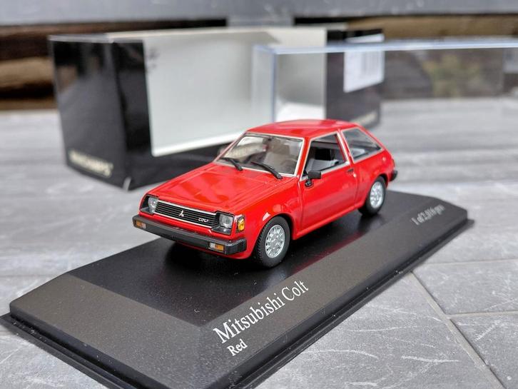 Mitsubishi Colt A150 3-deurs 1978-1984 rood 1/43 Minichamps, Hobby en Vrije tijd, Modelauto's | 1:43, Nieuw, Auto, MiniChamps