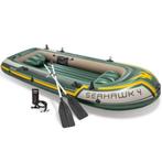 Intex Seahawk 4 Set - Vierpersoons opblaasboot, Watersport en Boten, Kano's, Ophalen, Met peddels, Drie personen of meer, Overige typen