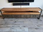 TV meubel, Huis en Inrichting, Kasten | Televisiemeubels, Ophalen, Gebruikt, 200 cm of meer, Metaal