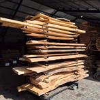 Partij Boomstamplanken - Gedroogd & Geschuurd, Doe-het-zelf en Verbouw, Hout en Planken, Ophalen, 25 tot 50 mm, Zo goed als nieuw
