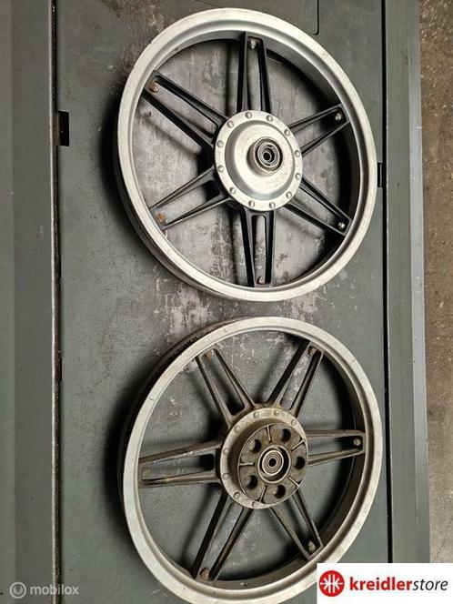Kreidler Weimann sterwielen set met 120 mm trommels, Fietsen en Brommers, Brommeronderdelen | Kreidler, Gebruikt, Ophalen of Verzenden