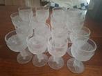 Antieke Wijnglazen Set - 16 stuks, Glas of Glazen, Gebruikt, Ophalen of Verzenden, Glas