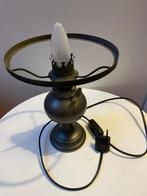 Vintage Tafellamp in Olie/Petroleumlamp Stijl, Ophalen of Verzenden, Zo goed als nieuw, Metaal, Minder dan 50 cm