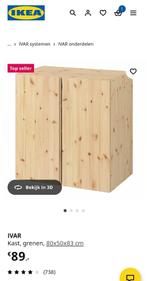 2 Ikea Ivar 80x50x83, Huis en Inrichting, Kasten | Stellingkasten, Ophalen, Zo goed als nieuw