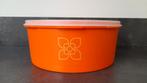 Vintage oranje koektrommel Tupperware- in nette staat, Huis en Inrichting, Keuken | Tupperware, Ophalen of Verzenden, Zo goed als nieuw