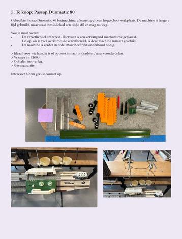 Passap Duomatic 80 Breimachine (5)  beschikbaar voor biedingen