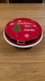 Schattig kerst(man)cookie cake schaal op voet!, Ophalen of Verzenden, Zo goed als nieuw, Taarten, Bakvorm