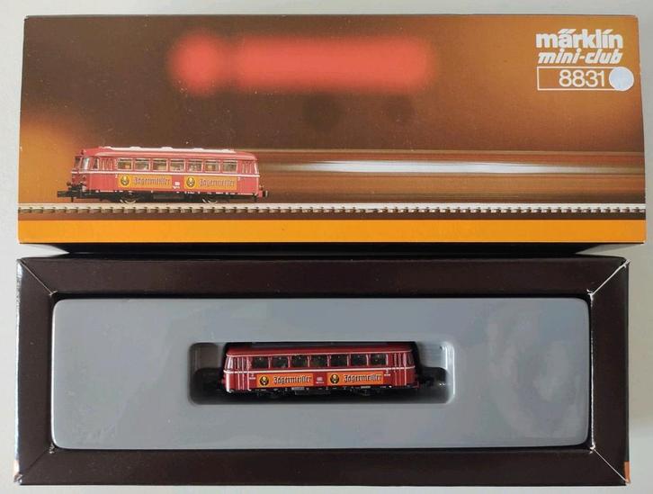 MÄRKLIN mini-club 8831 RAILBUS JÄGERMEISTER in ovp, Hobby en Vrije tijd, Modeltreinen | Overige schalen, Locomotief, Gelijkstroom