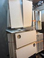 210m2 Systeemplafond platen + lampen en TL balken, Ophalen, Gebruikt