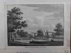124 De Goudsche Sluis te Oudshoorn Gravure 1792 J. Bulthuis, Antiek en Kunst, Kunst | Etsen en Gravures, Ophalen of Verzenden