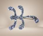 Antieke 800 zilveren DJOKJA libelle broche!, 4 tot 7 cm, Verzenden, Zo goed als nieuw, X