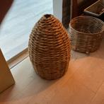 Rieten Hanglamp Kap, Gebruikt, 25 tot 50 cm, Beige, Ophalen of Verzenden