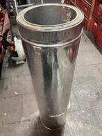 Dubbelwandige kachelpijp - 20cm diameter, 100cm lang, Ophalen, Gebruikt, Hout, Houtkachel