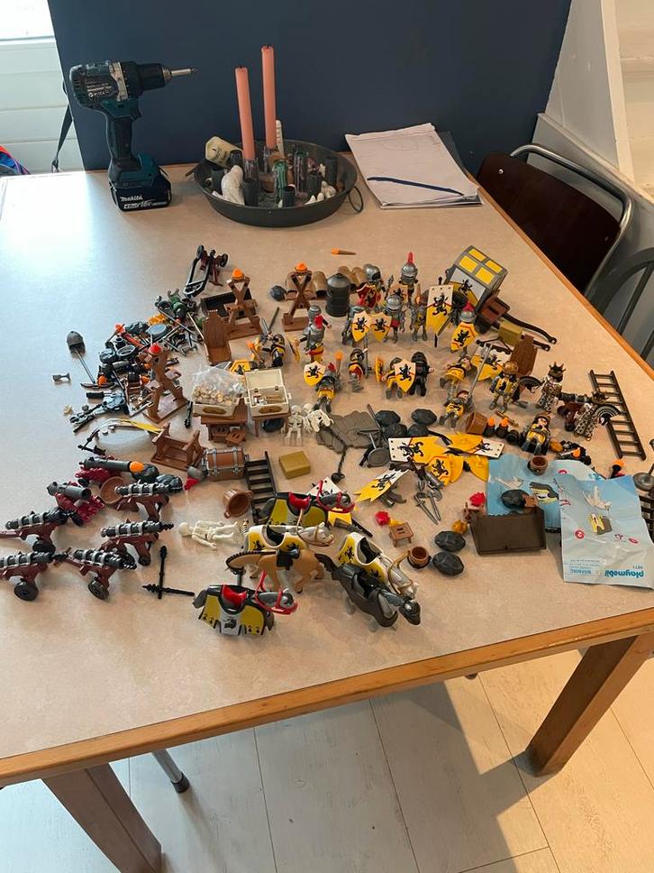 Grote partij Playmobil Leeuwenridders, Kinderen en Baby's, Speelgoed | Playmobil, Gebruikt, Los playmobil, Ophalen of Verzenden