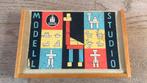 Modell studio Berbis vintage blokkendoos blokken doos hout, Antiek en Kunst, Ophalen of Verzenden
