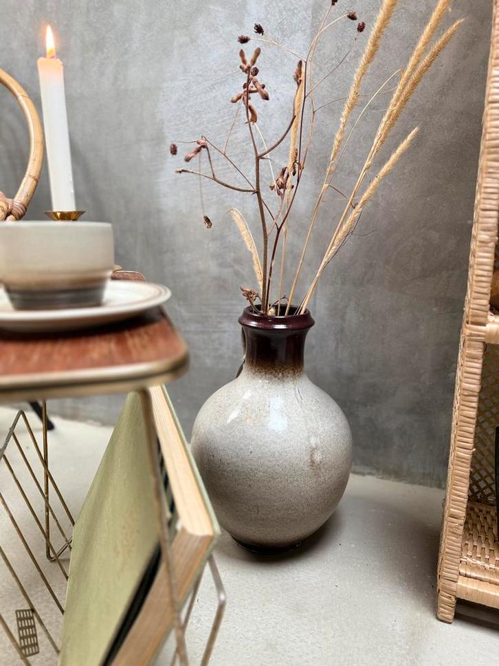 Grote vintage vaas, Huis en Inrichting, Woonaccessoires | Vazen, Zo goed als nieuw, Overige kleuren, Minder dan 50 cm, Aardewerk of Porselein