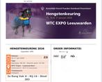 4 tickets voor de Hengstenkeuring KFPS, Drie personen of meer, Januari