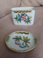 HEREND Queen Victoria Lepelvaasje + Boterschaaltje, Ophalen of Verzenden