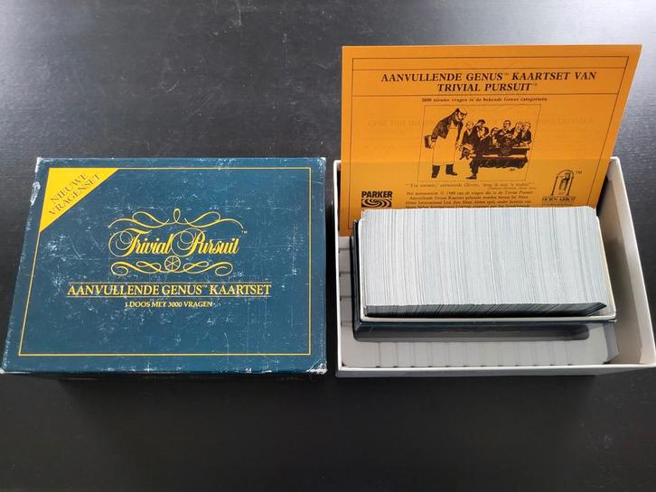Trivial Pursuit / Triviant aanvullende grote Genus kaartset, Hobby en Vrije tijd, Gezelschapsspellen | Bordspellen, Gebruikt, Een of twee spelers