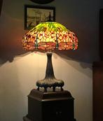 Tiffany Dragonfly tafellamp, Ophalen of Verzenden, Zo goed als nieuw, Glas, 50 tot 75 cm
