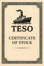 TESO Aandeel - Historisch Document, Ophalen, Aandeel