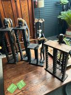 Te koop 4 mooie cd rekjes van hout denekamp, Antiek en Kunst, Ophalen