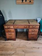 Antiek Bureau met Lederen Inleg, Ophalen, Gebruikt, Bureau