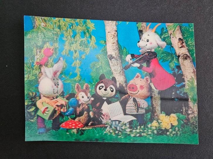 Oude kinderprentkaart met dieren, Verzamelen, Ansichtkaarten | Themakaarten, Ongelopen, 1980 tot heden, Verzenden