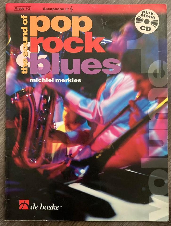 The Sound of POP ROCK BLUES 1 Saxophone + CD - M. Merkies, Muziek en Instrumenten, Bladmuziek, Zo goed als nieuw, Ophalen of Verzenden