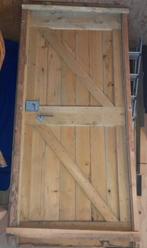 Schuttingdeur, tuinhuis, tuindeur geïmpregneerd en compleet, Ophalen, Gebruikt, Minder dan 100 cm, Looppoort