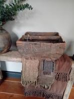 Oude rijstbak plukbak rijstmand plukmand sober, Ophalen of Verzenden, Rechthoekig, Hout