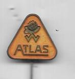 ATLAS ORANJE KLEURIGE SPELD, Verzamelen, Speldjes, Pins en Buttons, Ophalen of Verzenden, Gebruikt, Merk, Speldje of Pin