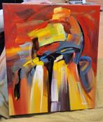 Abstracte olie op doek schilderijen., Ophalen of Verzenden