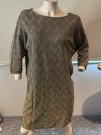 M missoni grijs goud jurkje met onderjurkje maat l, Maat 42/44 (L), Ophalen of Verzenden, Zo goed als nieuw, Knielengte