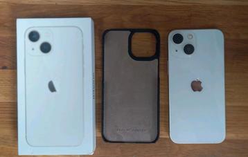 Iphone 13 mini 128gb, wit, hoesje, 95% batterij capacitiet,  beschikbaar voor biedingen