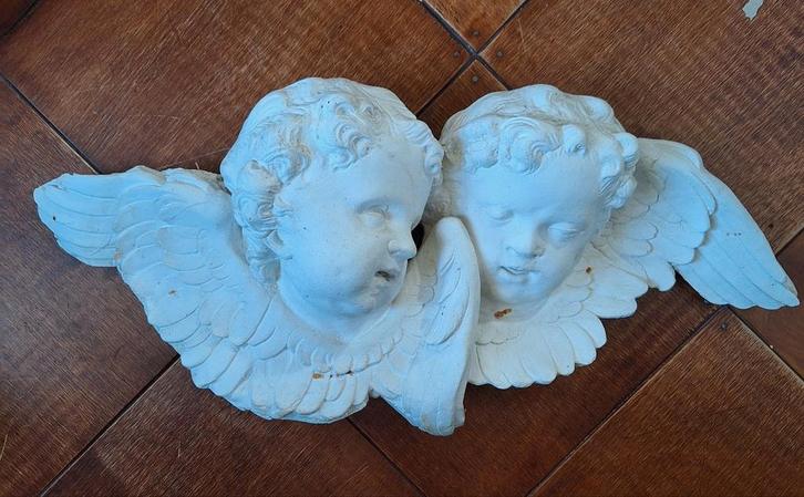 Cupido Cherubs Beeldengroepje van Kunststeen, Antiek en Kunst, Kunst | Beelden en Houtsnijwerken, Ophalen of Verzenden