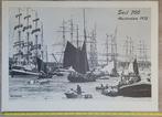 50 jaar oude Sail 1975 poster 65x46cm, Amsterdam 700 jaar., Verzamelen, Scheepvaart, Ophalen, Gebruikt, Zeilboot, Kaart, Foto of Prent