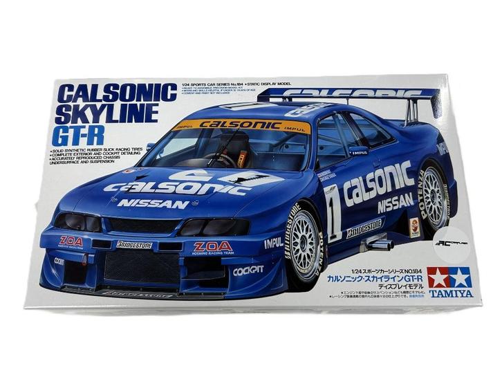 Tamiya 24184 1/24 Calsonic Skyline GT-R (R33), Hobby en Vrije tijd, Modelbouw | Auto's en Voertuigen, Nieuw, Auto, Groter dan 1:32