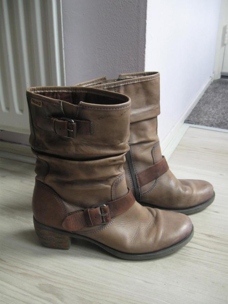 PIKOLINOS bruin leren stoere laars maat 40, Kleding | Dames, Schoenen, Zo goed als nieuw, Lage of Enkellaarzen, Bruin, Ophalen of Verzenden