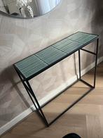 JYSK Dressoir met stenen blad - blauw/groen, Ophalen, Gebruikt, 100 tot 150 cm, Metaal