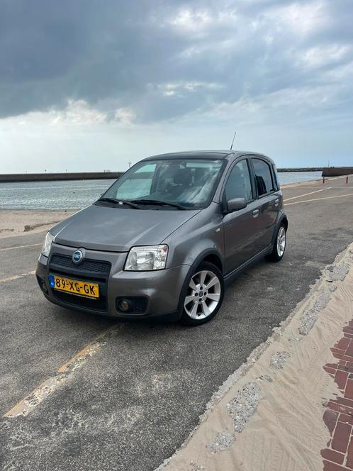 Fiat Panda 1.4 16V 100HP 2007 Grijs, Auto's, Fiat, ABS, Airbags, Airconditioning, Elektrische ramen, Lichtmetalen velgen, Metallic lak
