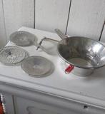 Vintage fruit maler zeef malen appelmoes Compote  jam, Ophalen of Verzenden, Zo goed als nieuw