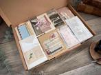 MEGA ephemera box voor vintage journaling of scrapbooking., Ophalen of Verzenden, Zo goed als nieuw