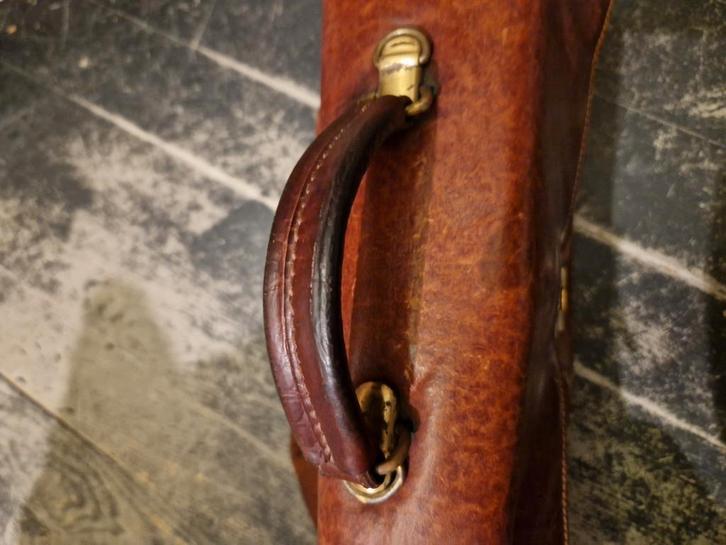 Aktetas The Bridge b3, Sieraden, Tassen en Uiterlijk, Tassen | Schoudertassen, Zo goed als nieuw, Bruin, Leer, Ophalen of Verzenden