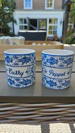 Vintage Kruidenpotjes - Curry & Pepper, Antiek en Kunst, Ophalen of Verzenden
